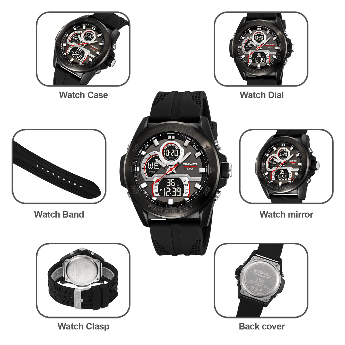Skmei 2486  Hot Sell Man Digital Watch 