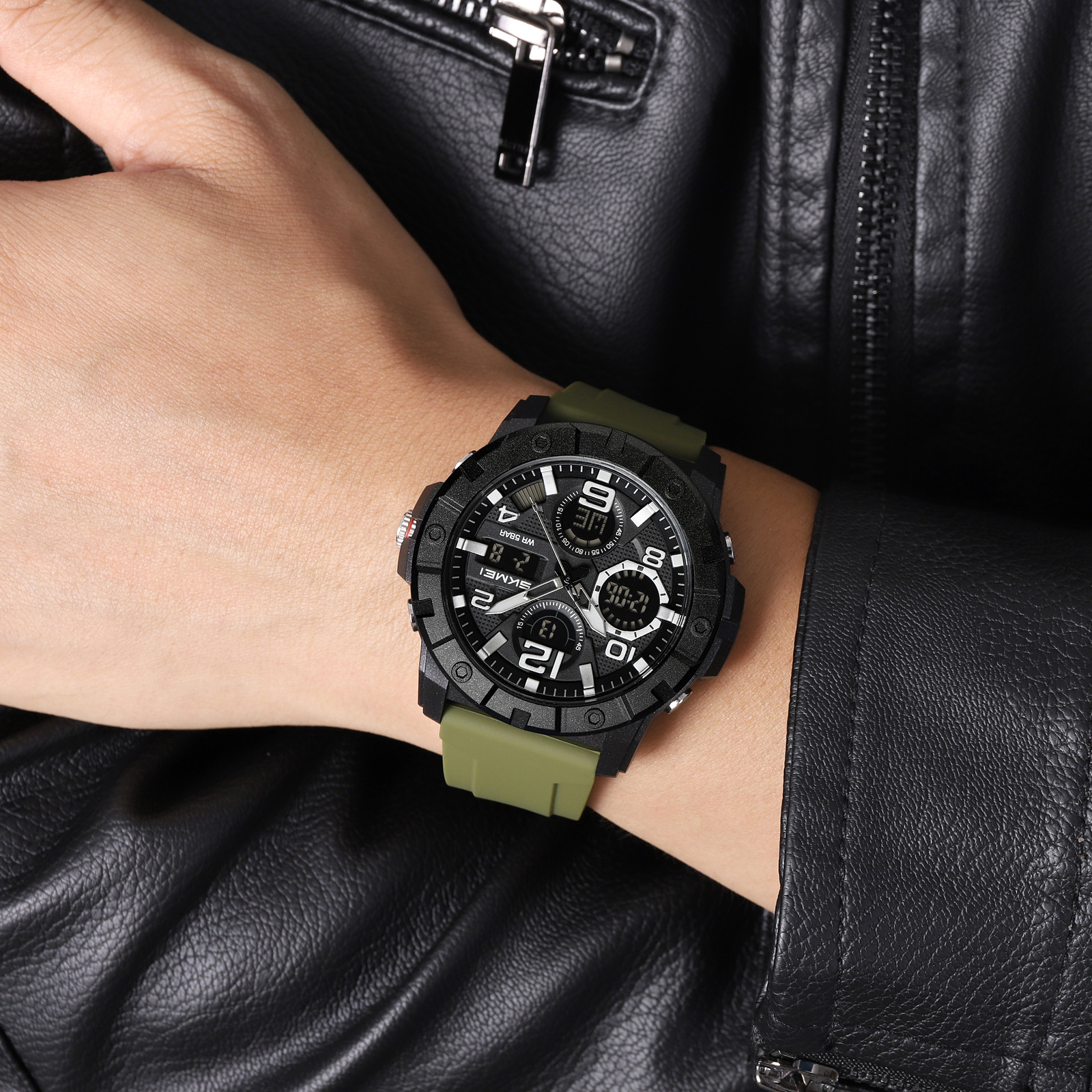 Skmei 2487 Wristwatch Factory Direct Electronic Analog Digital Waterproof Reloj