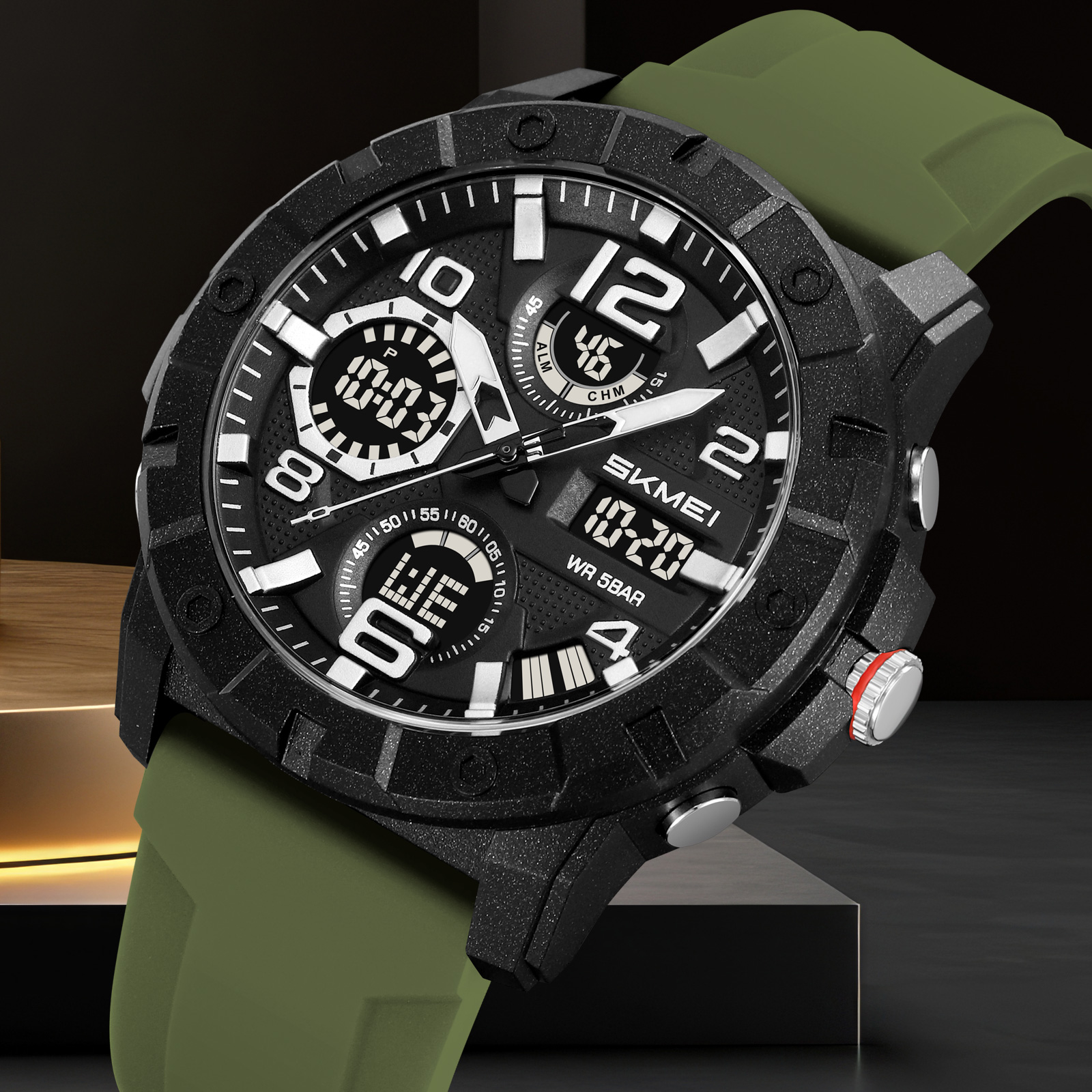 Skmei 2487 Wristwatch Factory Direct Electronic Analog Digital Waterproof Reloj