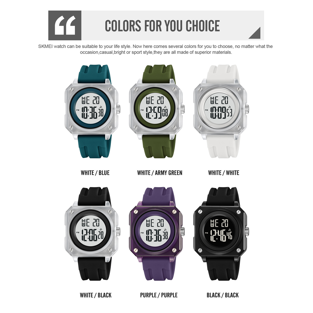 SKMEI 2488 Men Digital Wristwatch Hot Sale Reloj