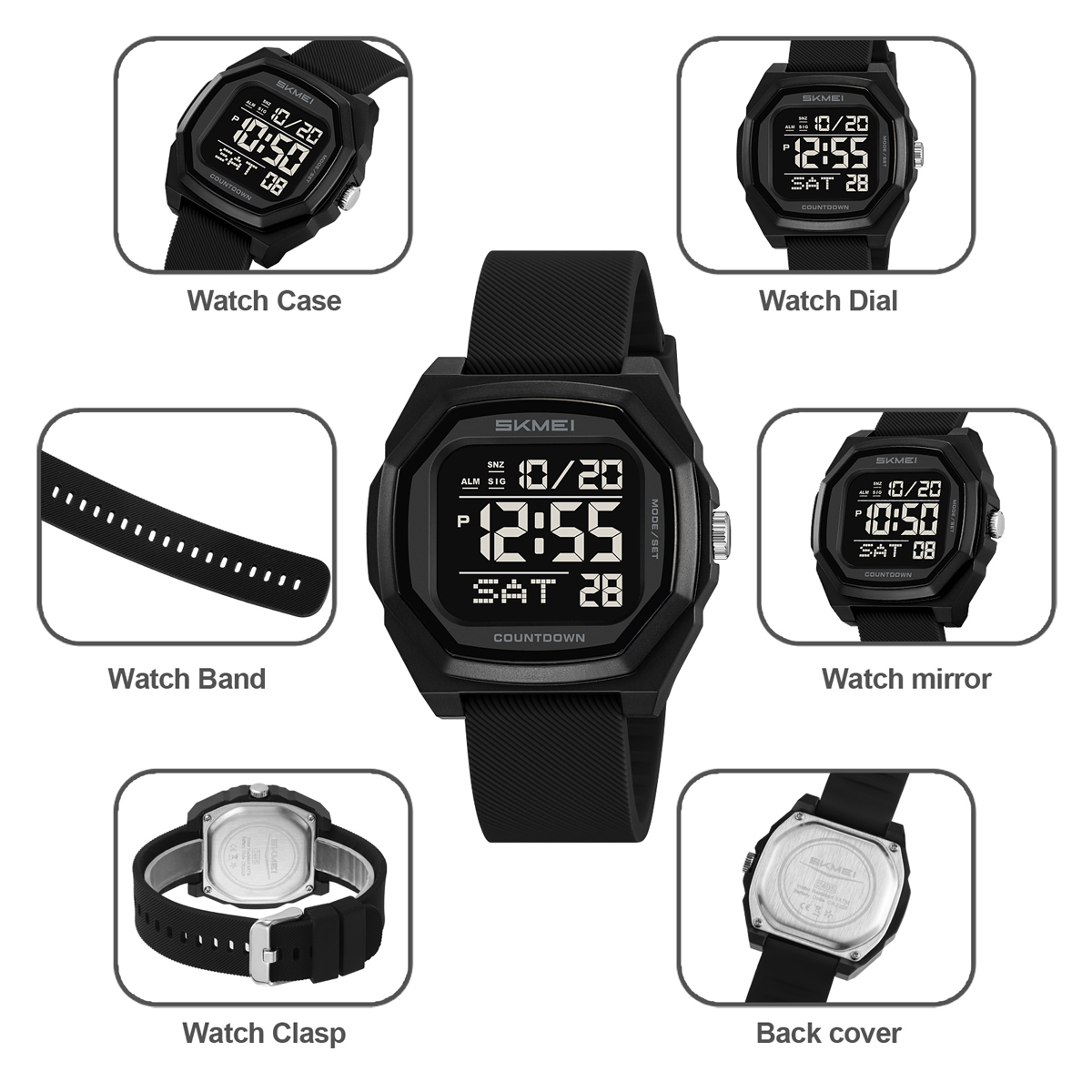 New Arrival Skmei 2495 Sport Digital Watch Waterproof 