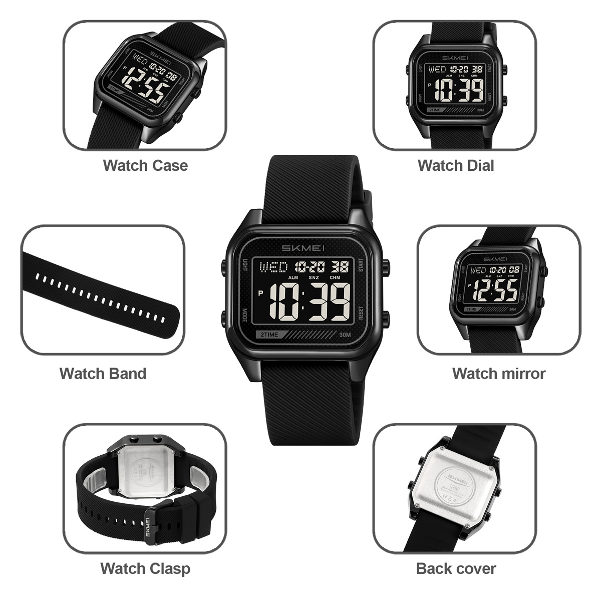 Skmei 2496 Sport Digital Watch Waterproof