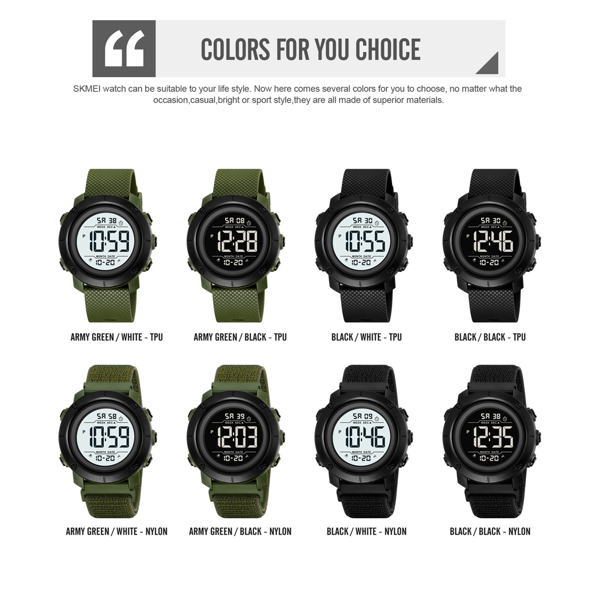 2497 Skmei Wholesale Man Digital Plastic Watches Sports Watch