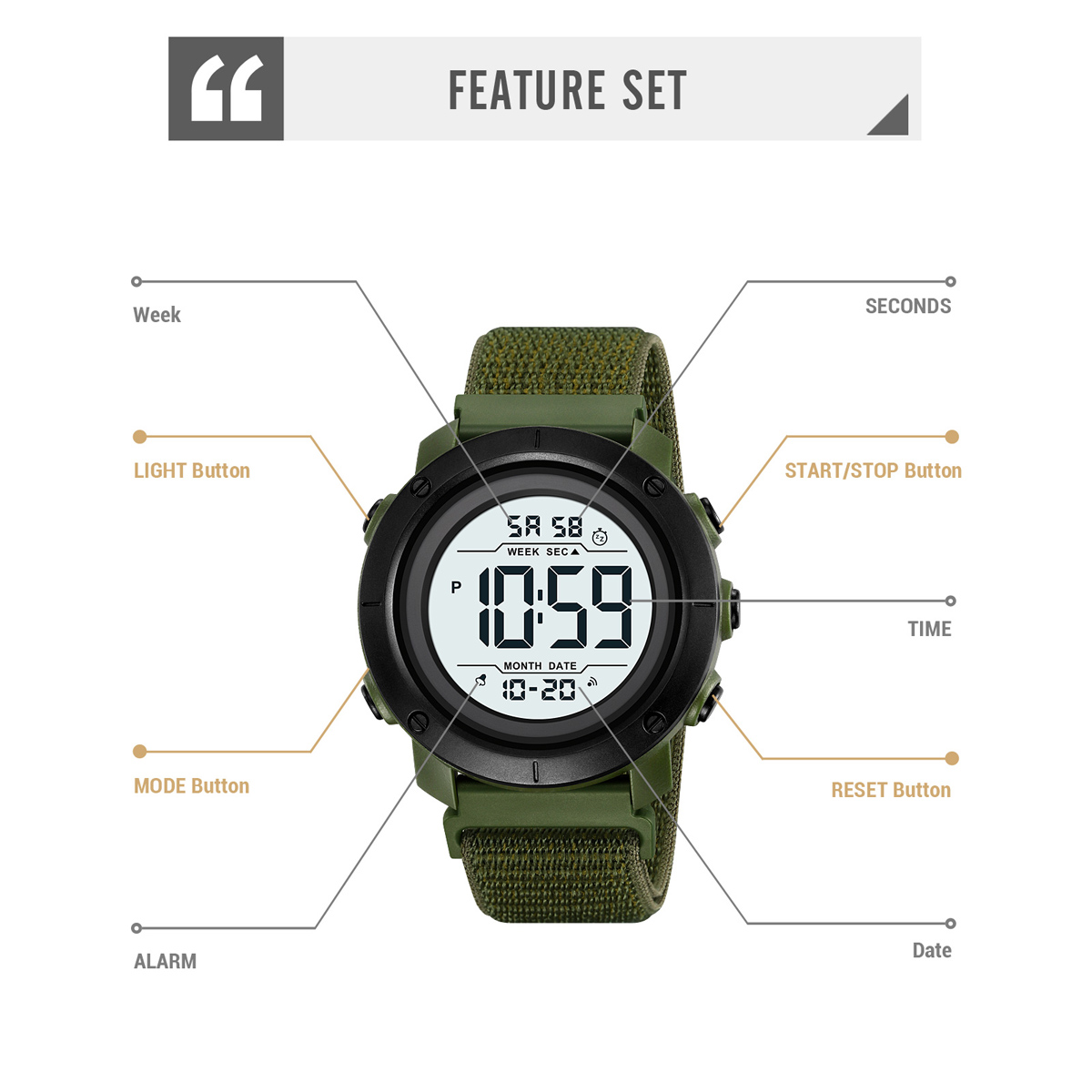 2497 Skmei Wholesale Man Digital Plastic Watches Sports Watch