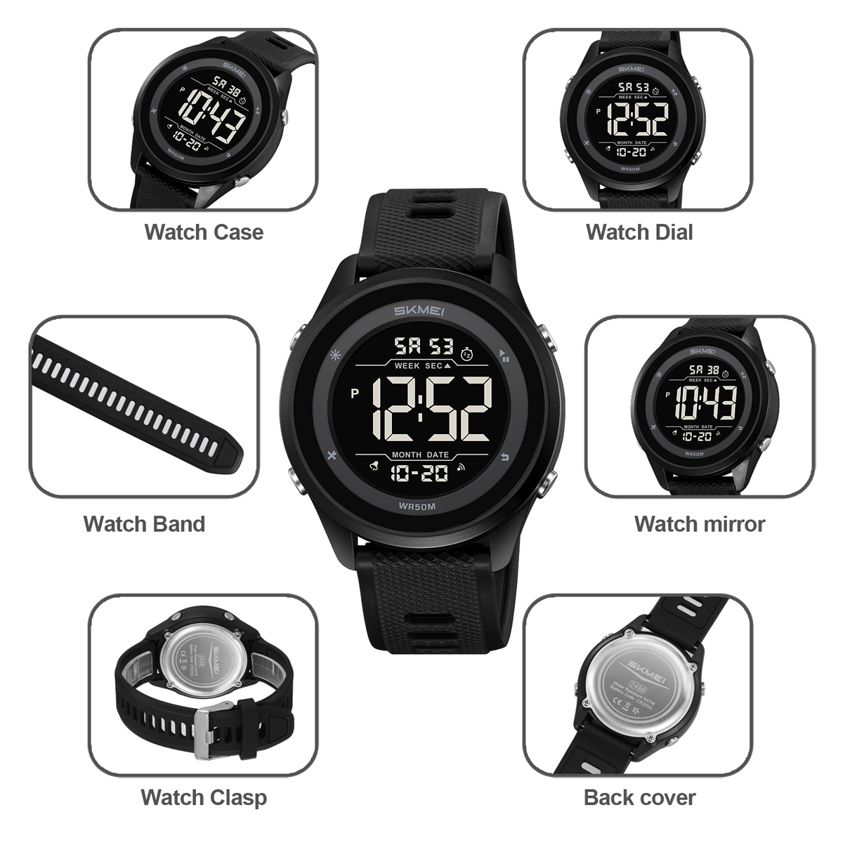 Skmei 2498 Watch Water Resistant Sport Watches