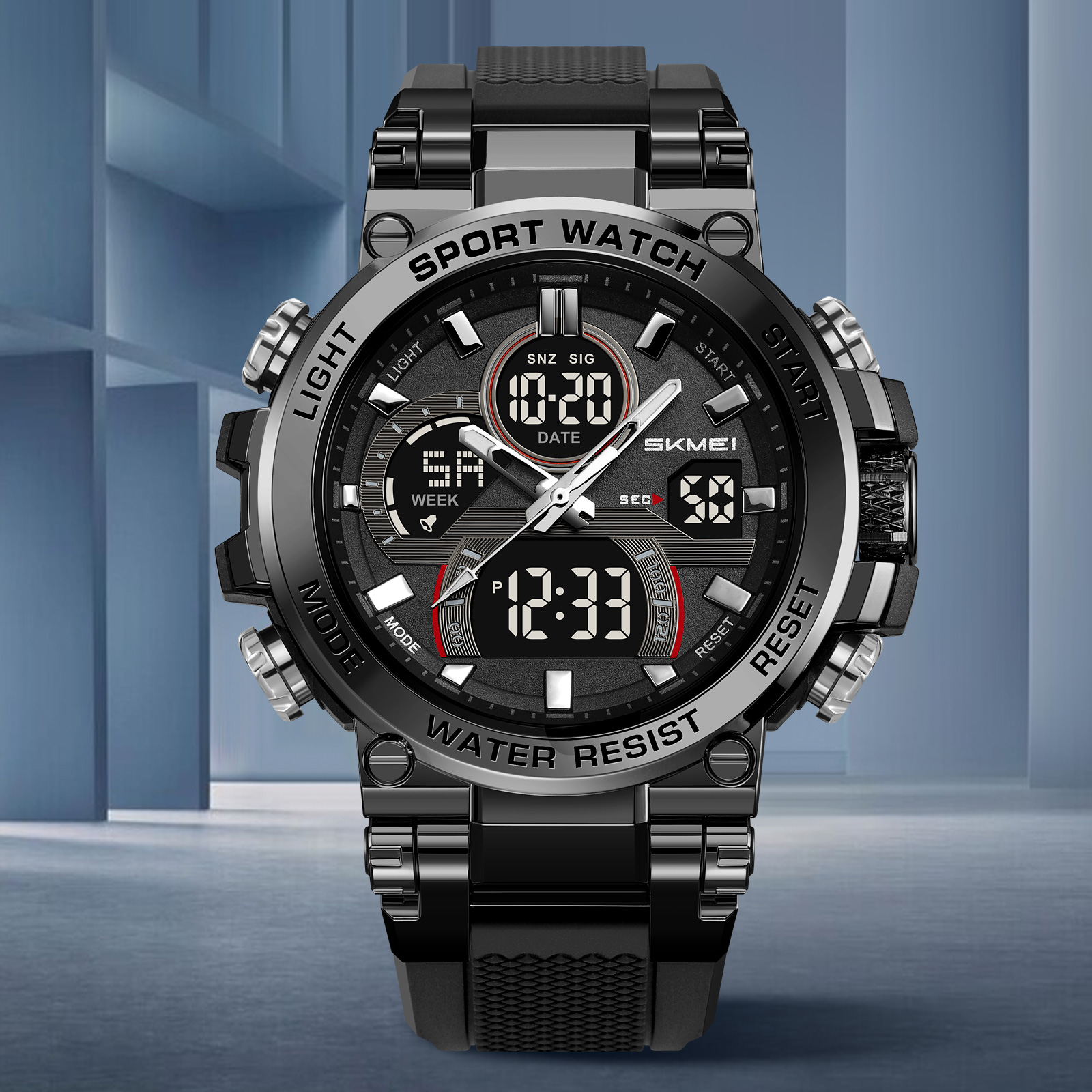 SKMEI ANALOG DIGITAL BIG WATCH 2500