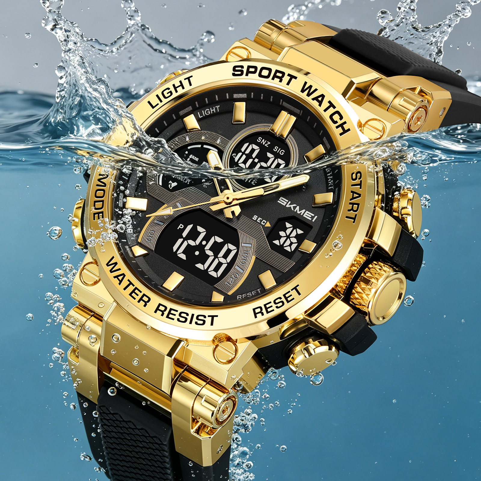 SKMEI ANALOG DIGITAL BIG WATCH 2500