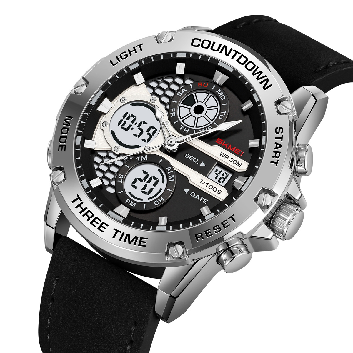 SKMEI 2502 Fashion Waterproof Dual Display Men Sport Relojes Wrist Digital Watch