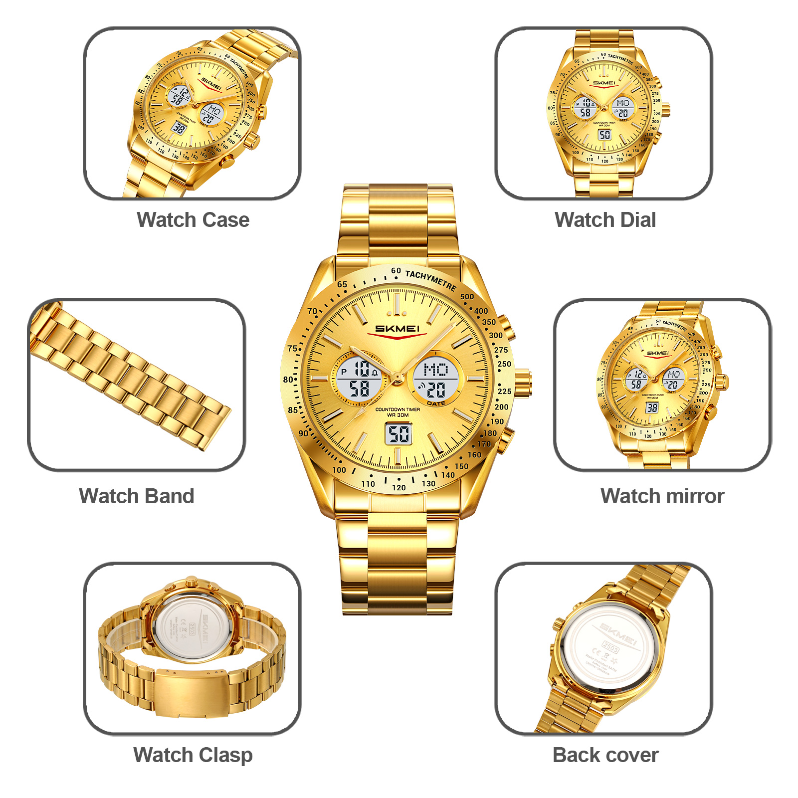 SKMEI 2503 Digital Analog Watch New