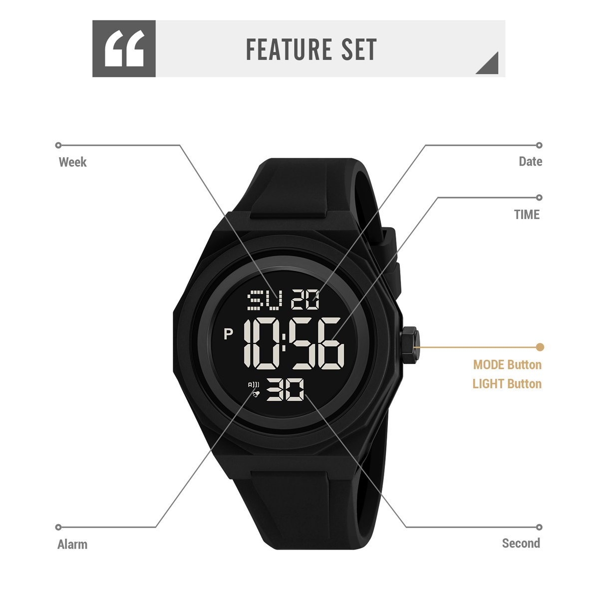  SKMEI 2506 Digital Electronic Watch Reloj Hombre
