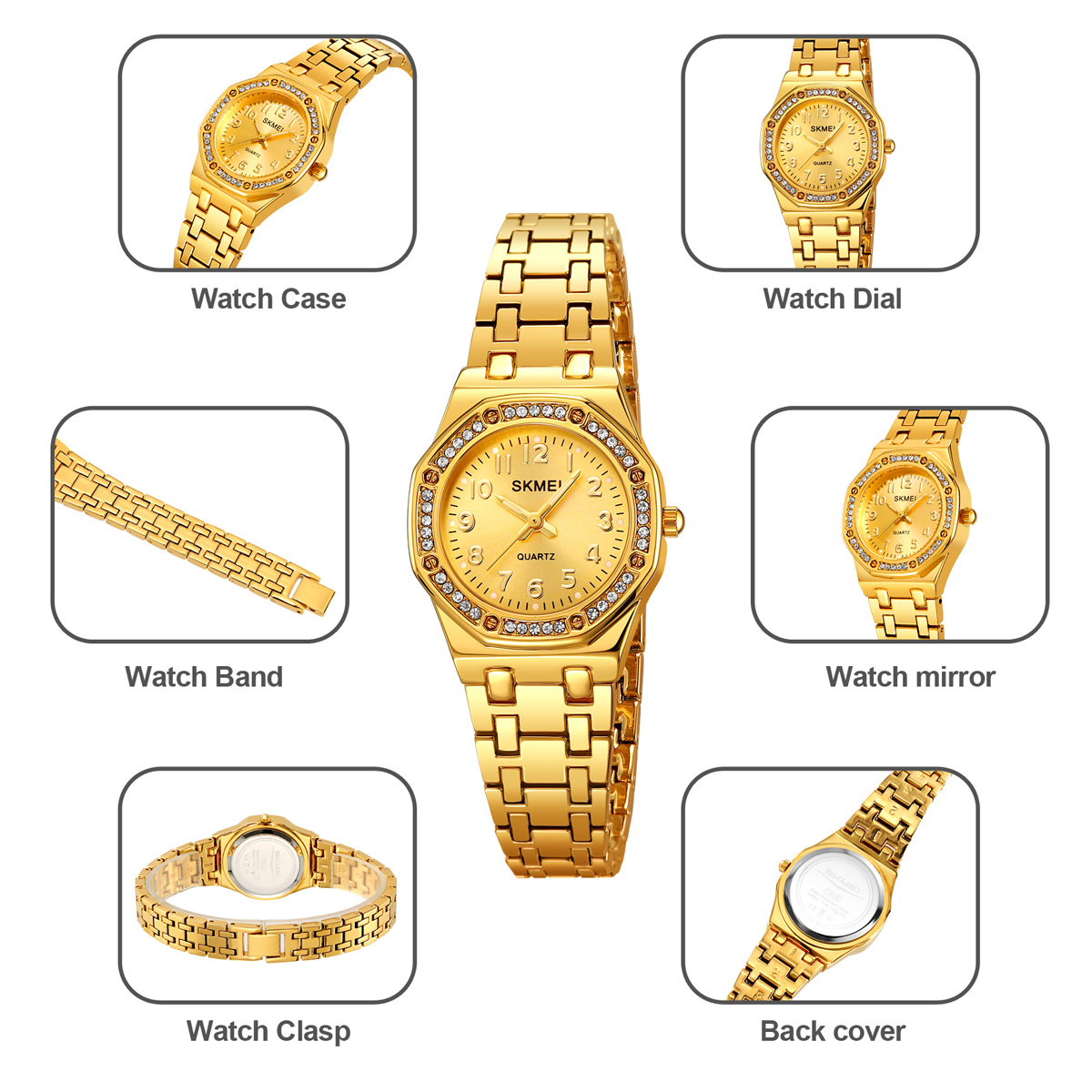 New Arrival Skmei 2508 Luxury Lady Quartz Watch 