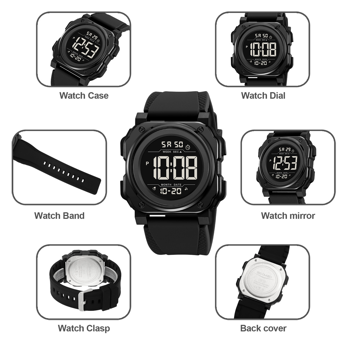 Skmei 2511 Wholesale Fashion Gents Digital Watch
