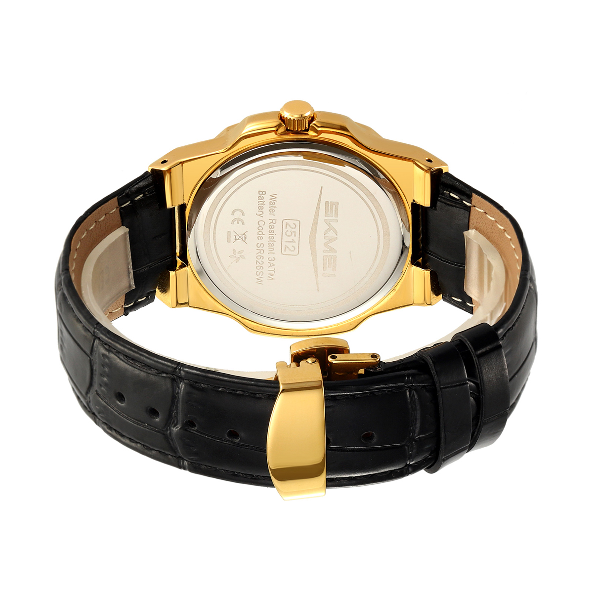 Fashion Watch SKMEI 2512 Quartz Watch Genuine Leather Band