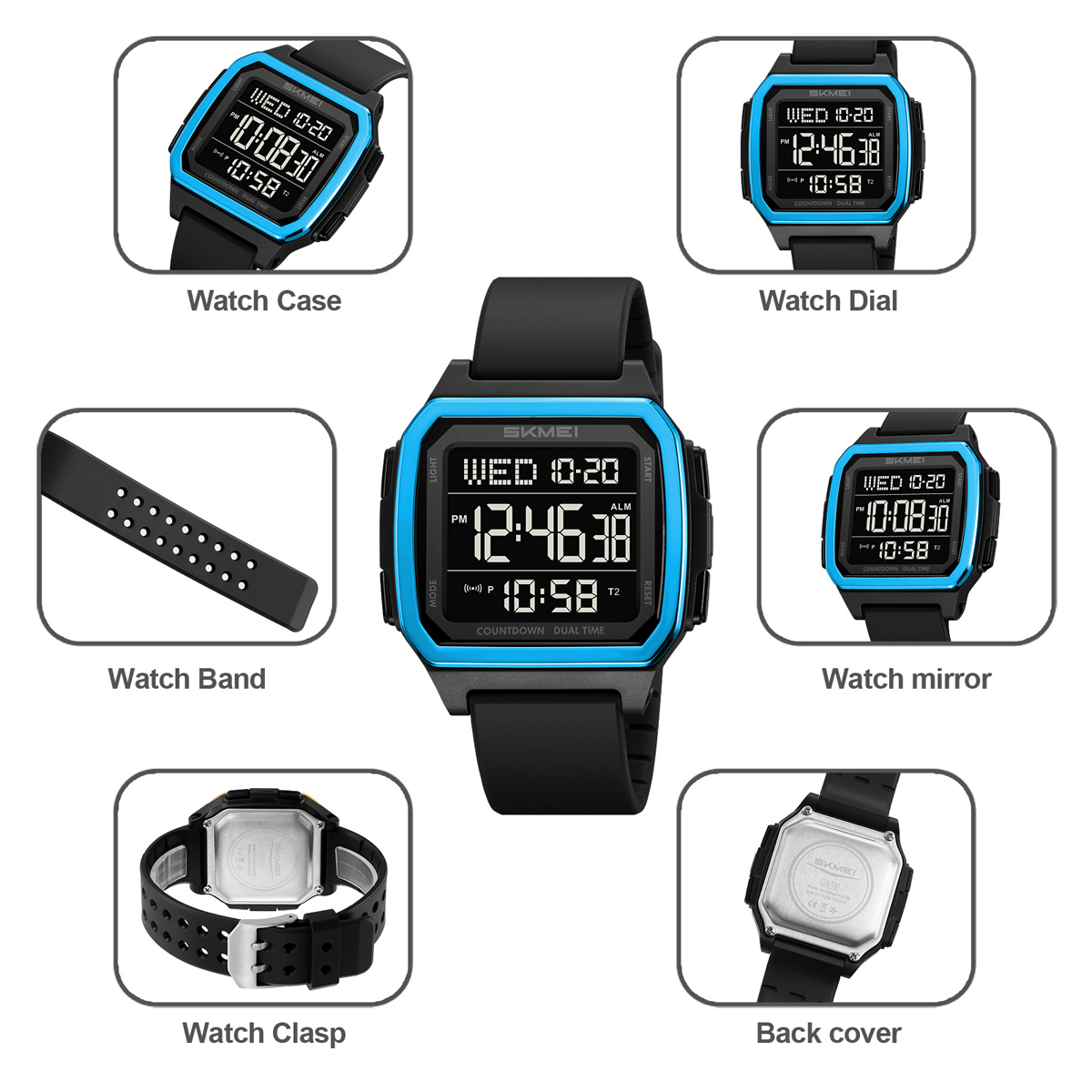 Skmei 2515 Sport Water Resistant Wholesale Men Digital Mens Watches in Wristwatches