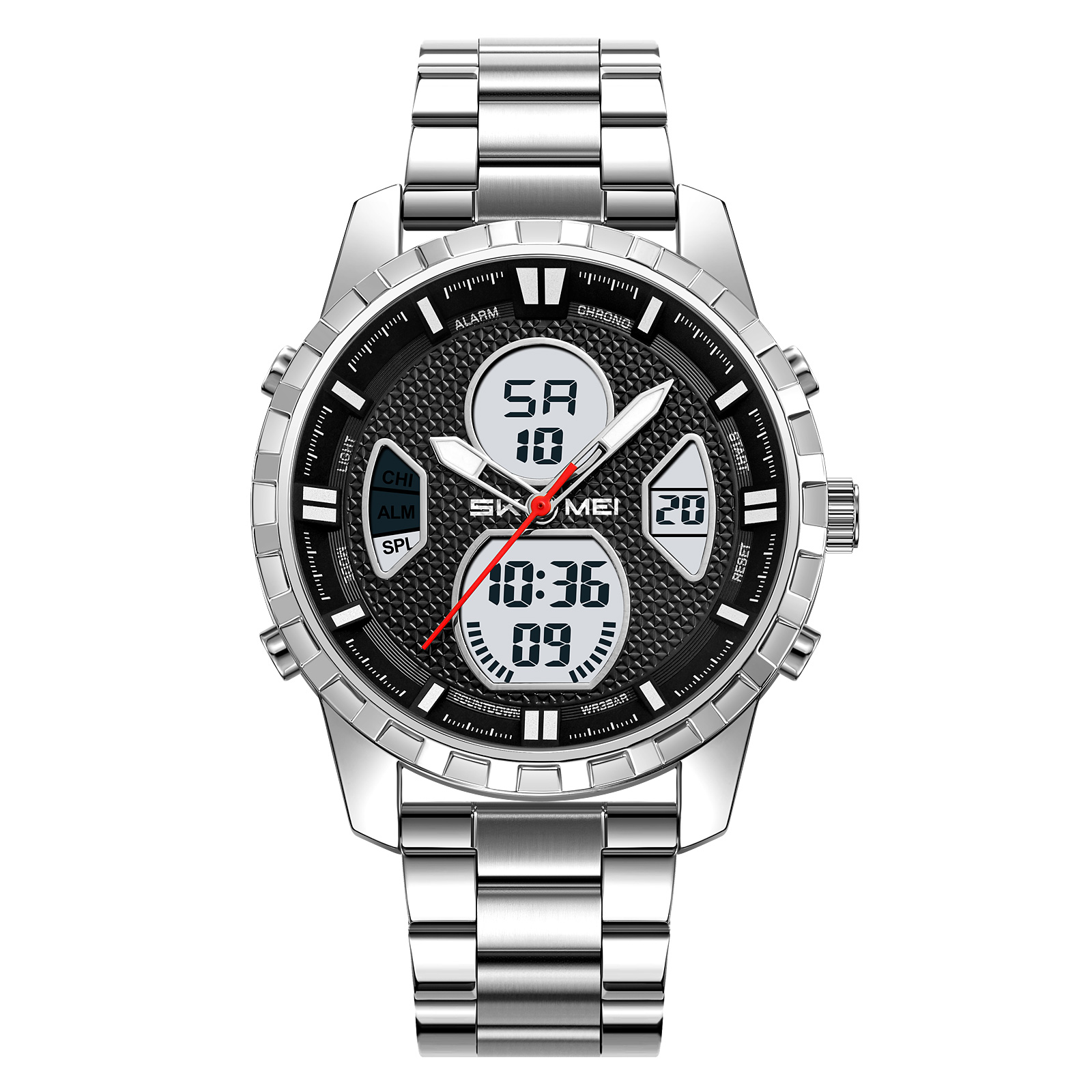 SKMEI 2516 METAL ANALOG DIGITAL WATCH WHOLESALE