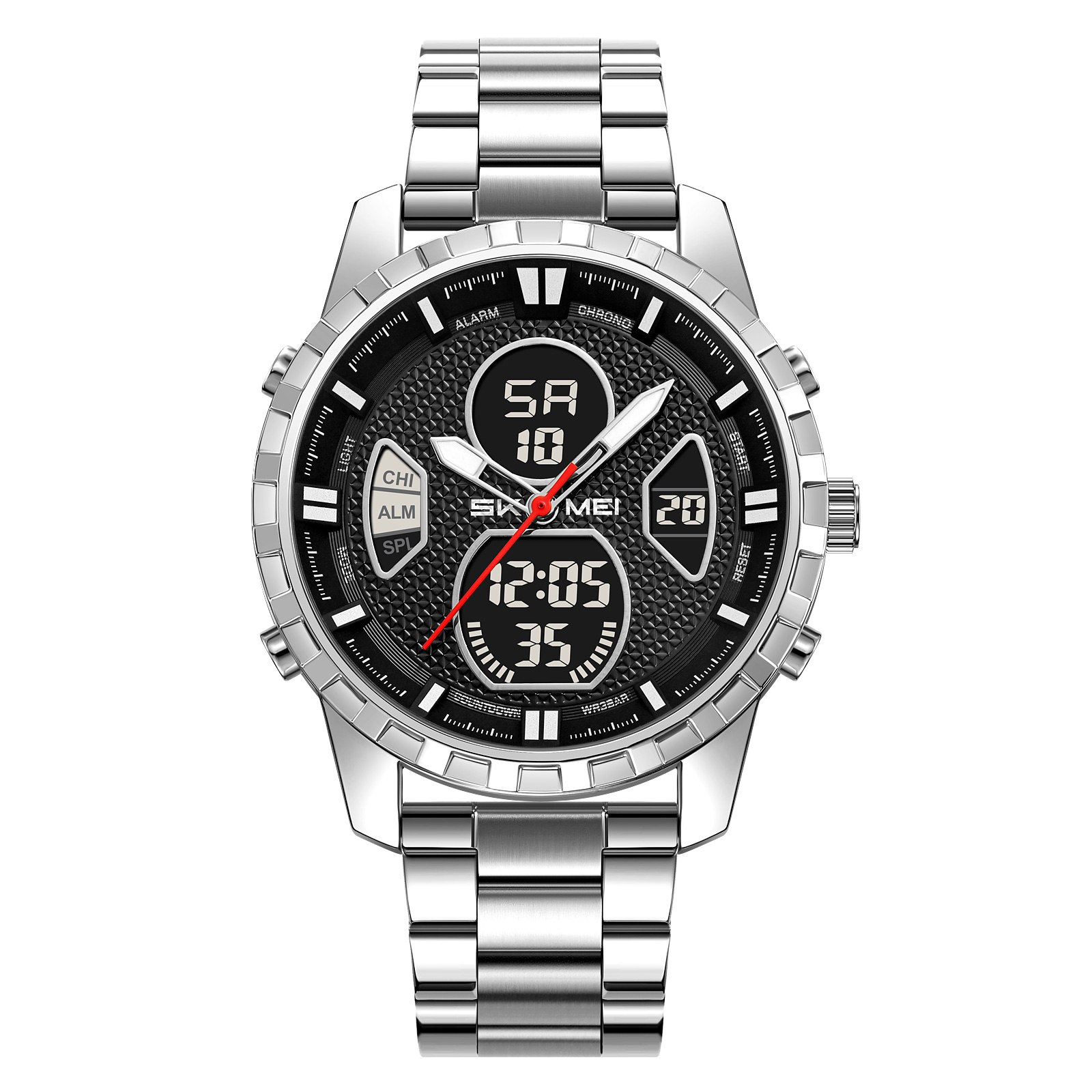 SKMEI 2516 METAL ANALOG DIGITAL WATCH WHOLESALE