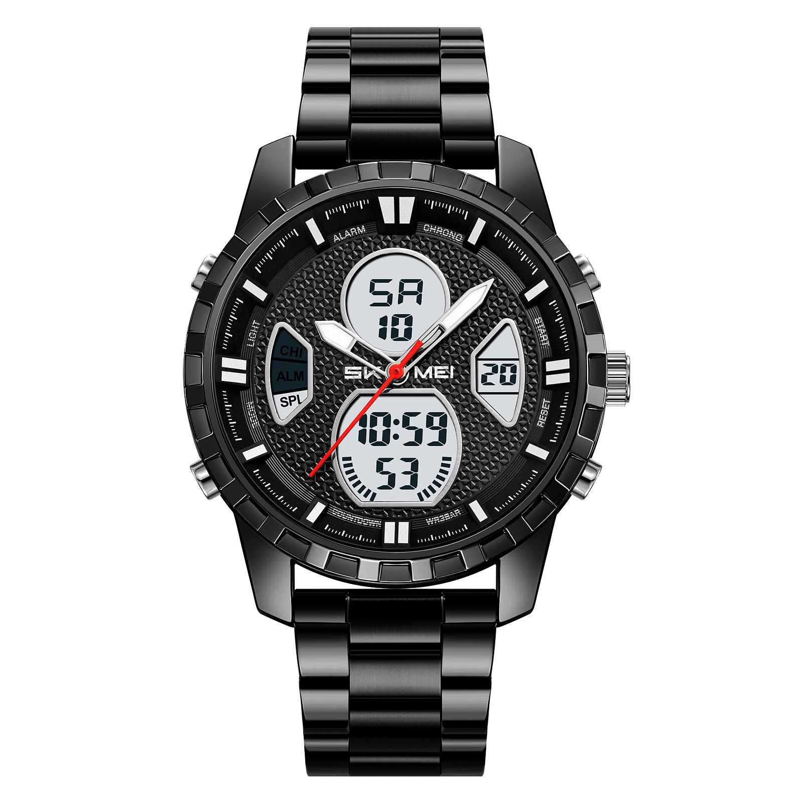 SKMEI 2516 METAL ANALOG DIGITAL WATCH WHOLESALE