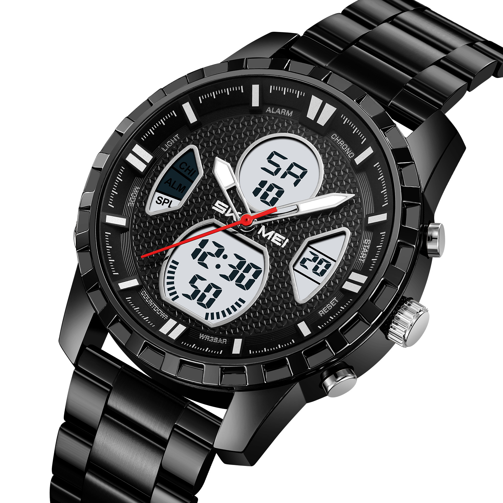 SKMEI 2516 METAL ANALOG DIGITAL WATCH WHOLESALE