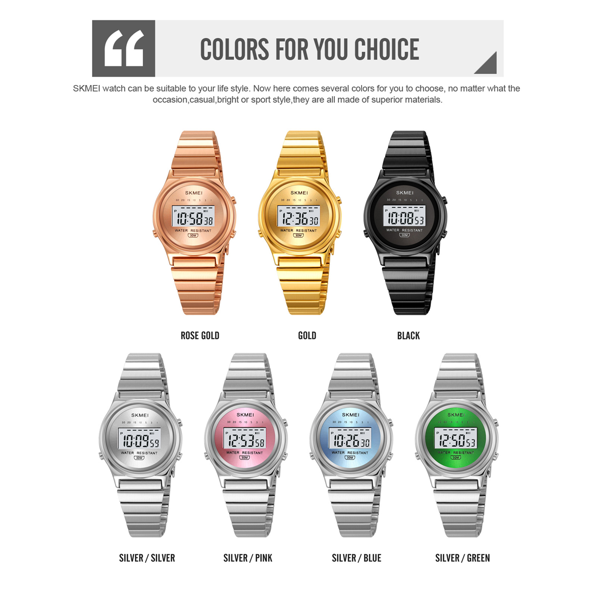 SKMEI 2521 Stylish Odm women Digital Watch