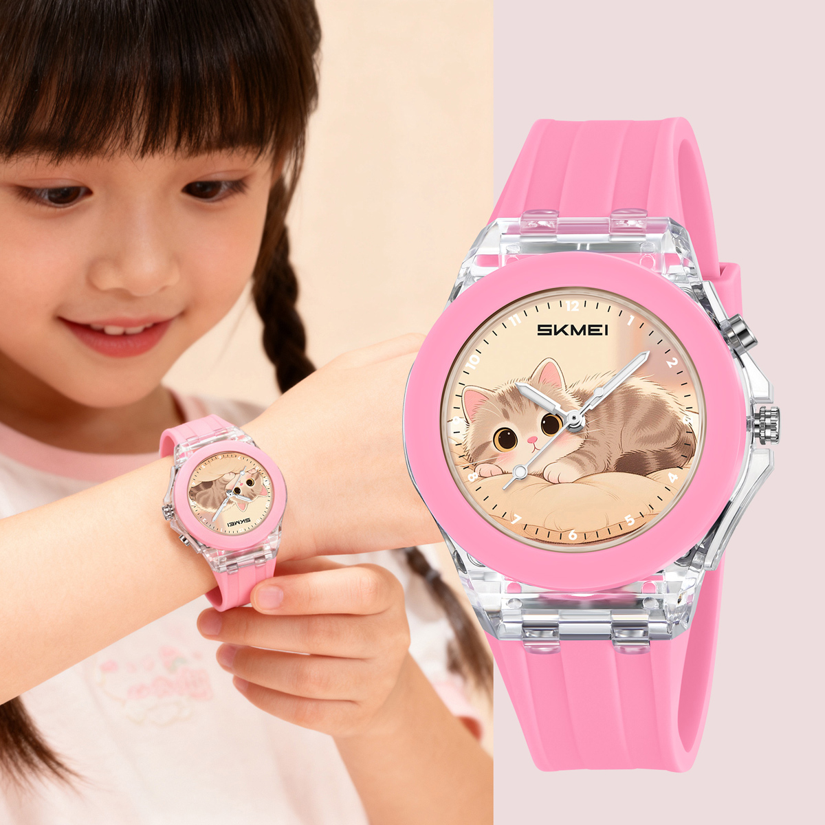 SKMEI 2525 KIDS CATOON DAIL WATCH