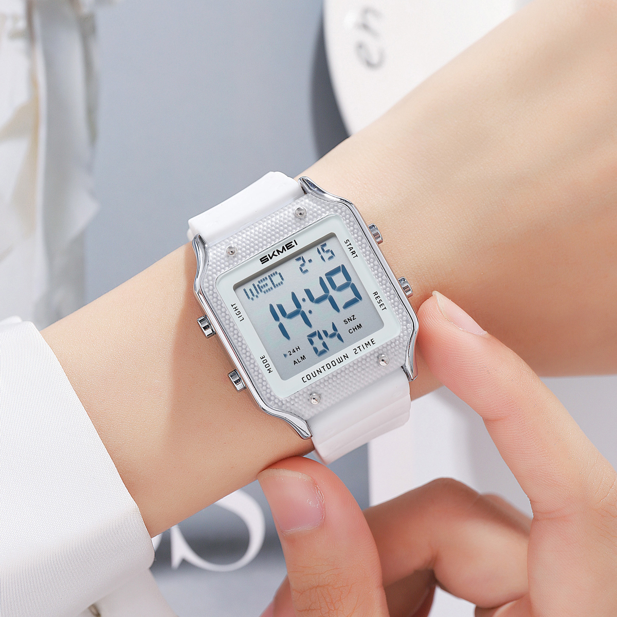 Skmei 2526 New Design Unique Man Digital Watch Original Silicone Strap