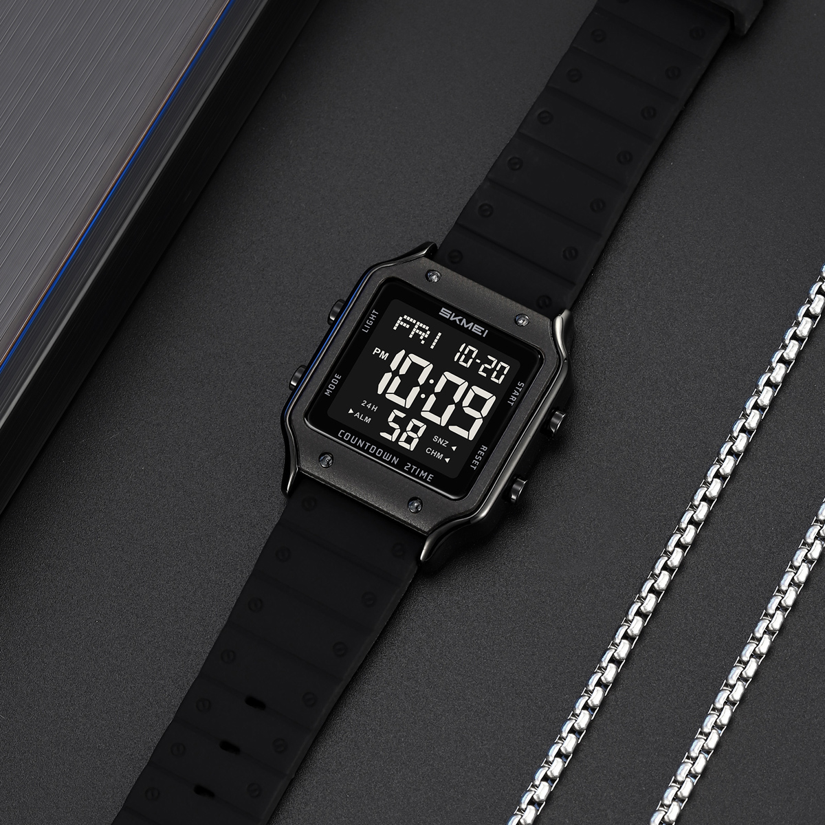 Skmei 2526 New Design Unique Man Digital Watch Original Silicone Strap