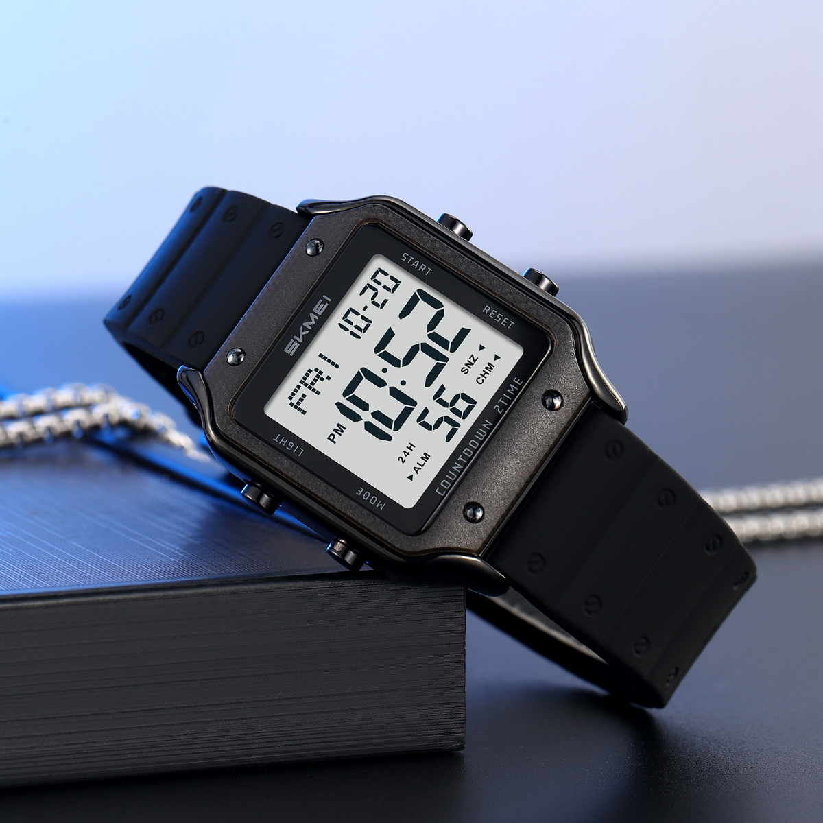 Skmei 2526 New Design Unique Man Digital Watch Original Silicone Strap