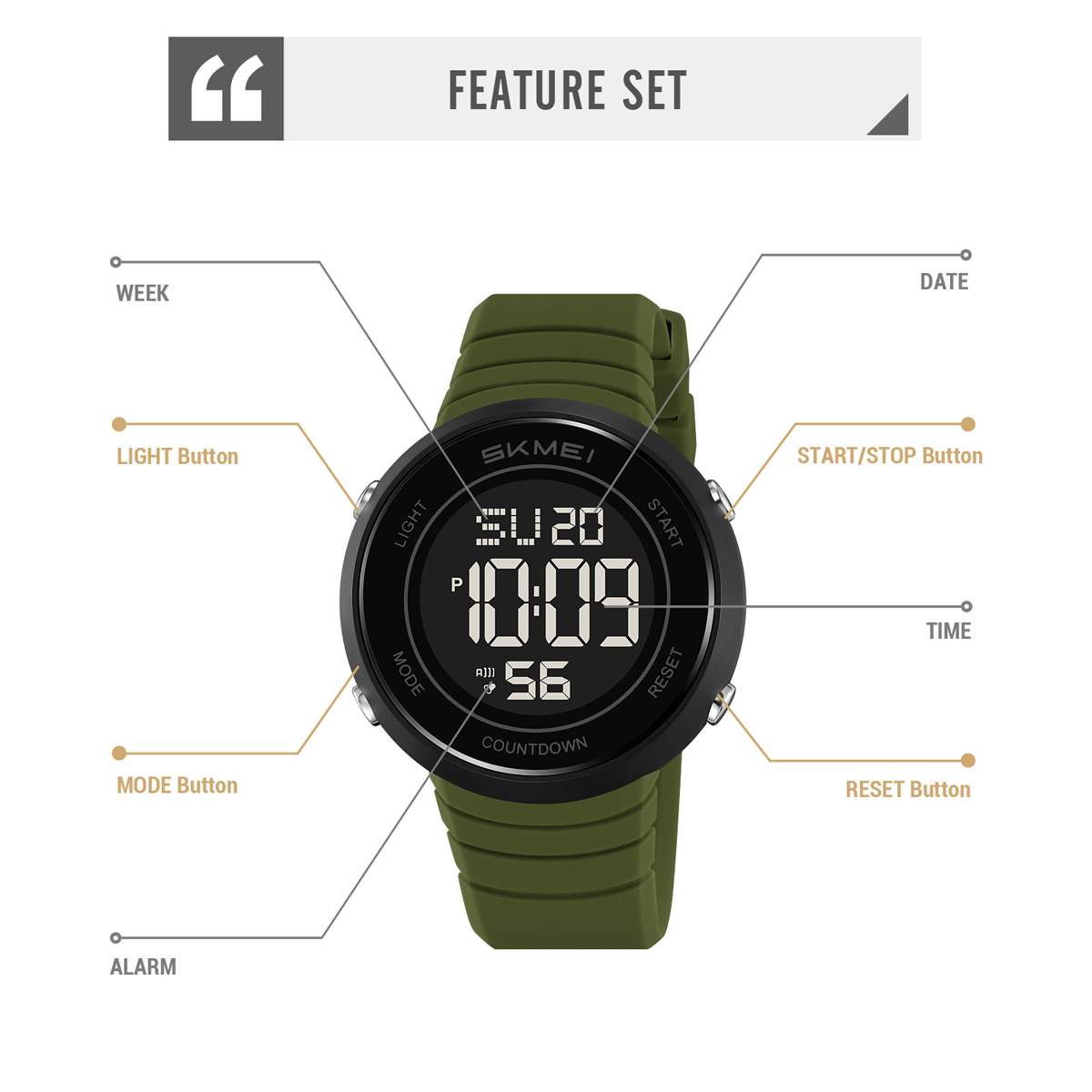 SKMEI 2529 New Electronic watch