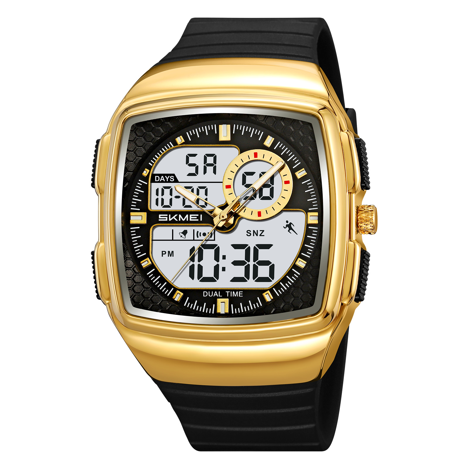 SKMEI 2530 Outdoor Analog Sports Square Men's Electronic Square Dial Watch