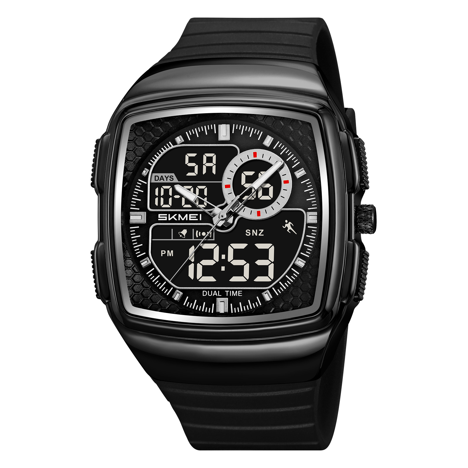 SKMEI 2530 Outdoor Analog Sports Square Men's Electronic Square Dial Watch
