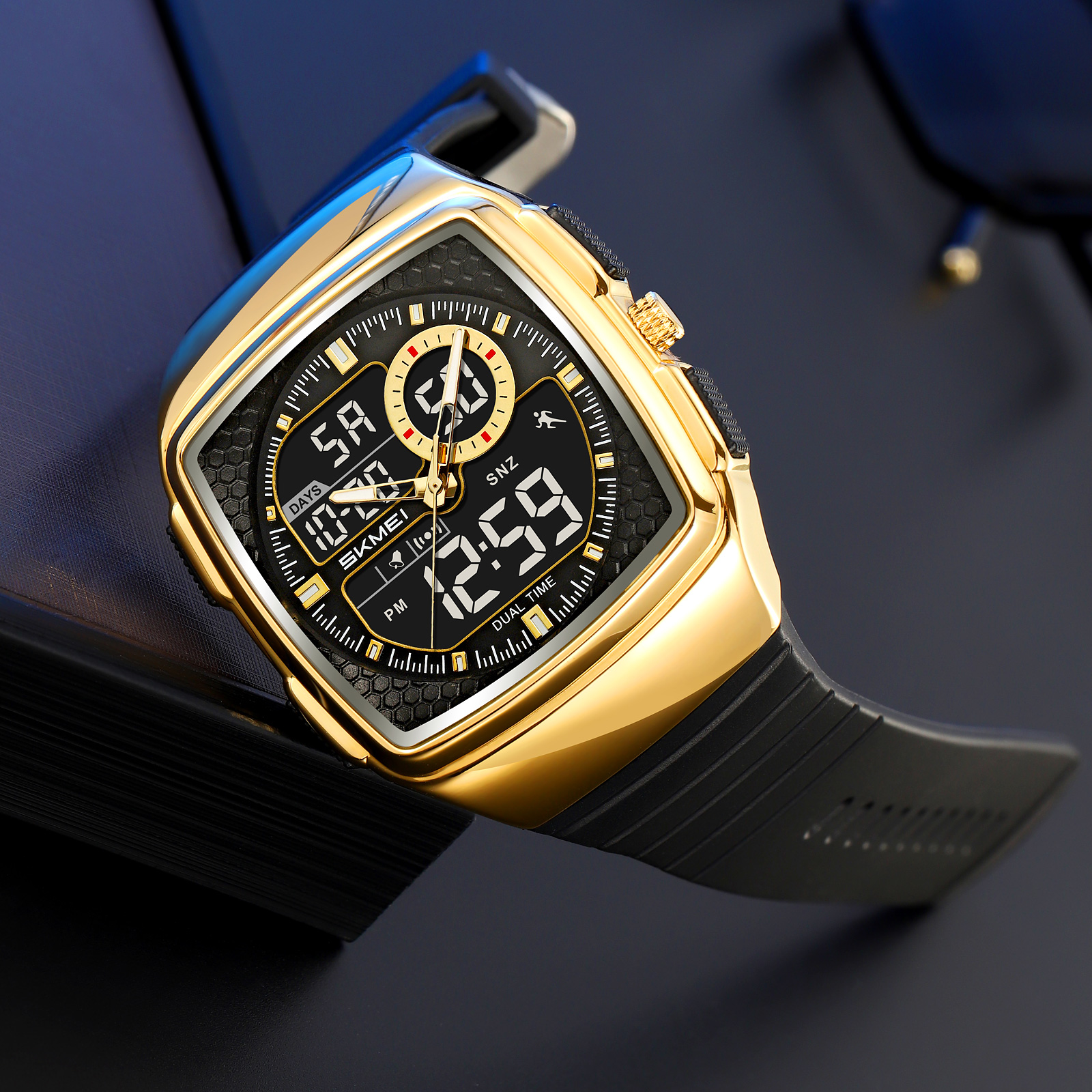 SKMEI 2530 Outdoor Analog Sports Square Men's Electronic Square Dial Watch