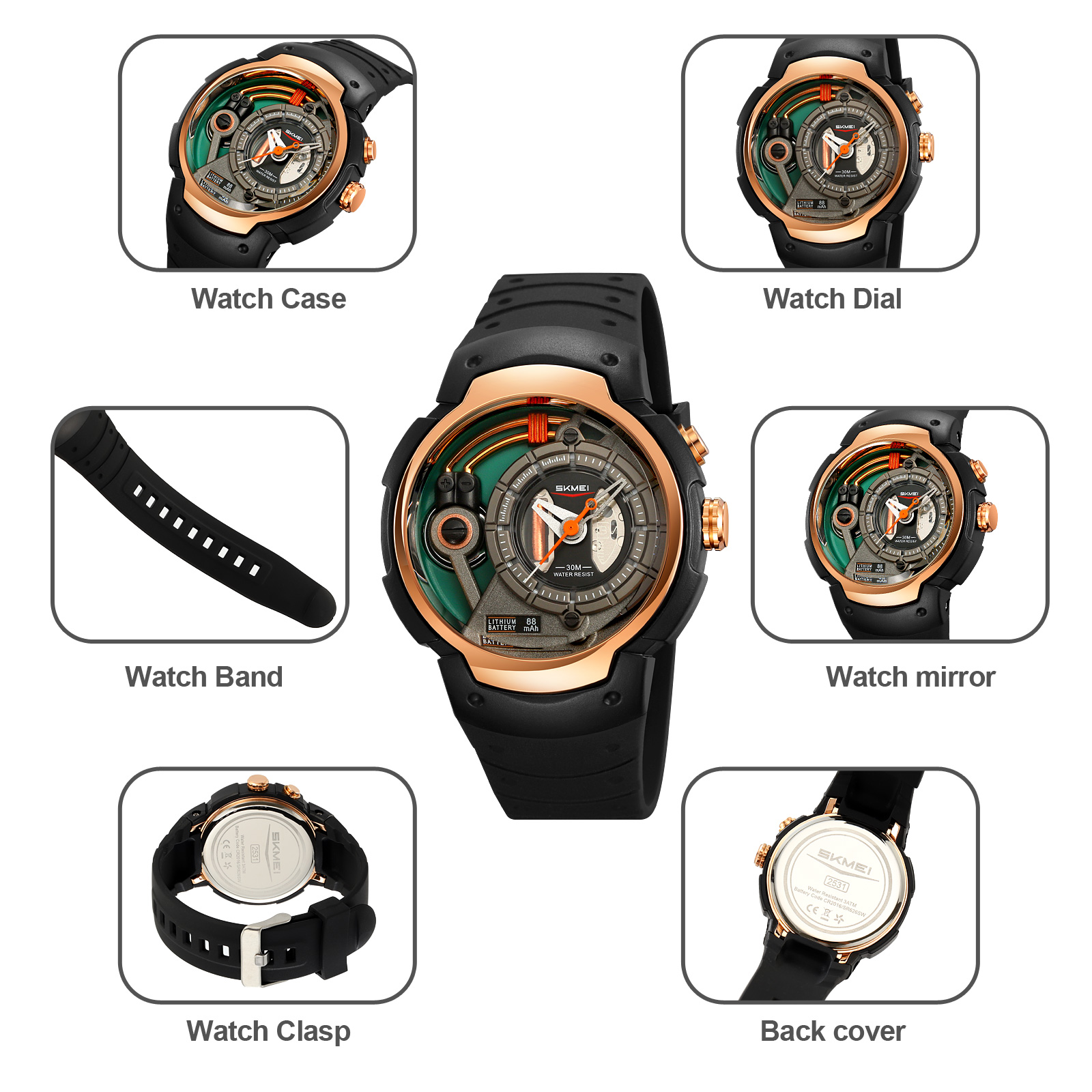 Skmei Brand 2531 Sports Watch for Men