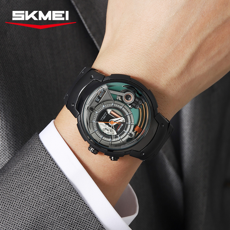 Skmei 2535 new design gents quartz watch water proof storage Casual quartz wrist watch