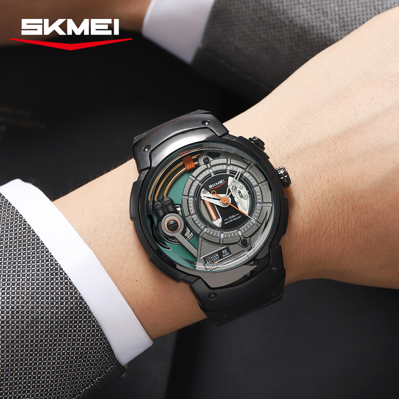 Skmei 2535 new design gents quartz watch water proof storage Casual quartz wrist watch