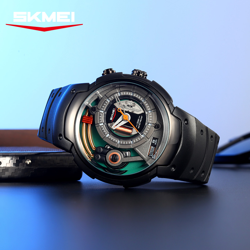 Skmei 2535 new design gents quartz watch water proof storage Casual quartz wrist watch