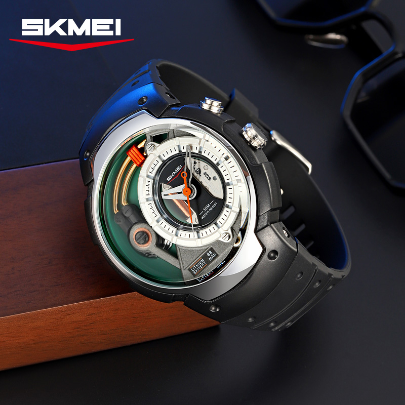 Skmei 2535 new design gents quartz watch water proof storage Casual quartz wrist watch