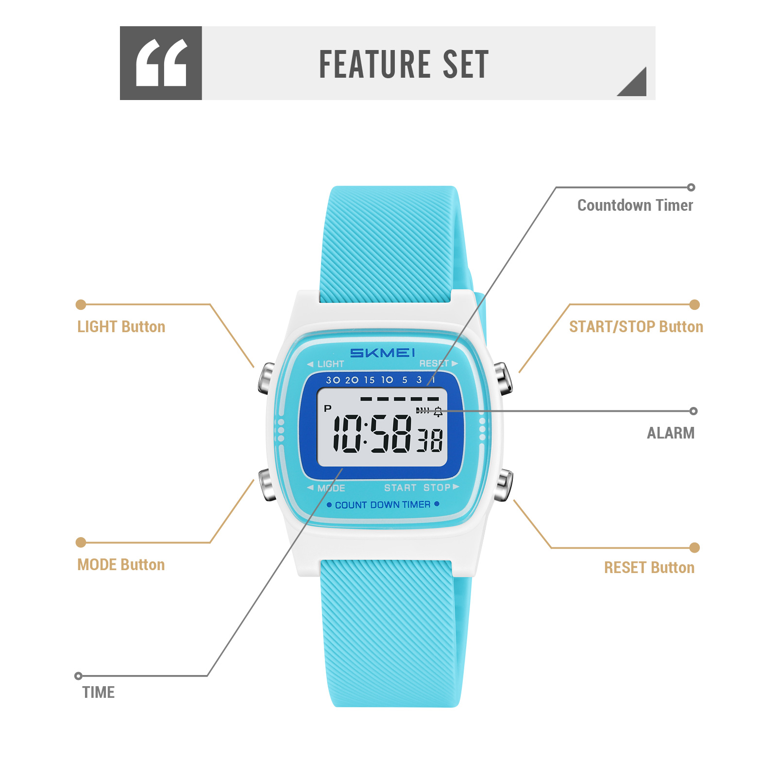 SKMEI 2540 student digital watch wholesale
