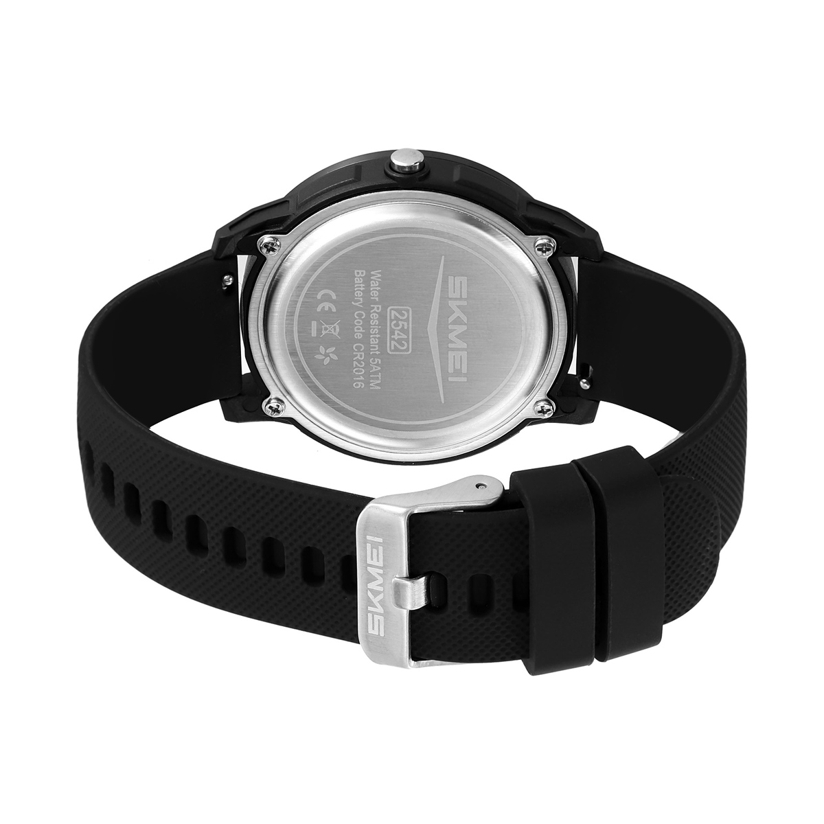 SKMEI2542 Man Digital Watch PU Band Luminous Multi Function in Stock Sports Hand Watch