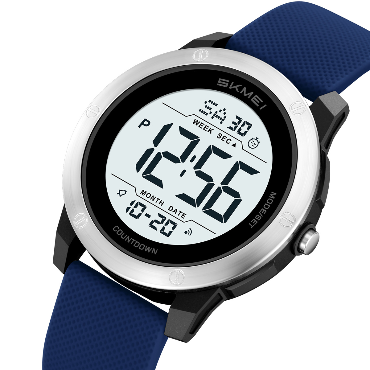 SKMEI2542 Man Digital Watch PU Band Luminous Multi Function in Stock Sports Hand Watch