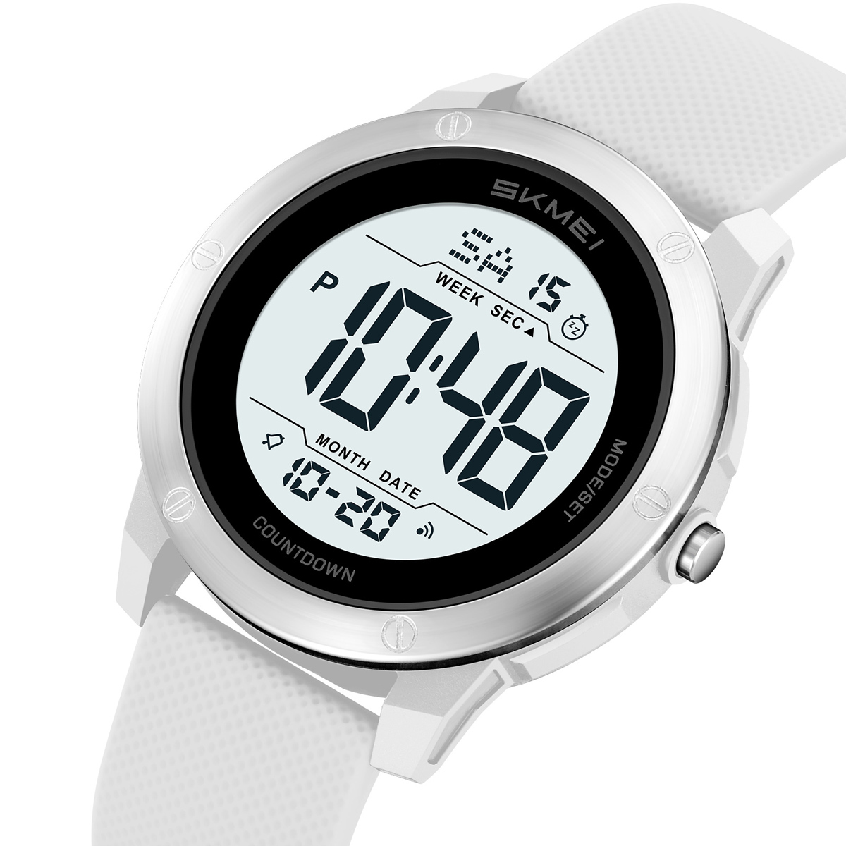 SKMEI2542 Man Digital Watch PU Band Luminous Multi Function in Stock Sports Hand Watch