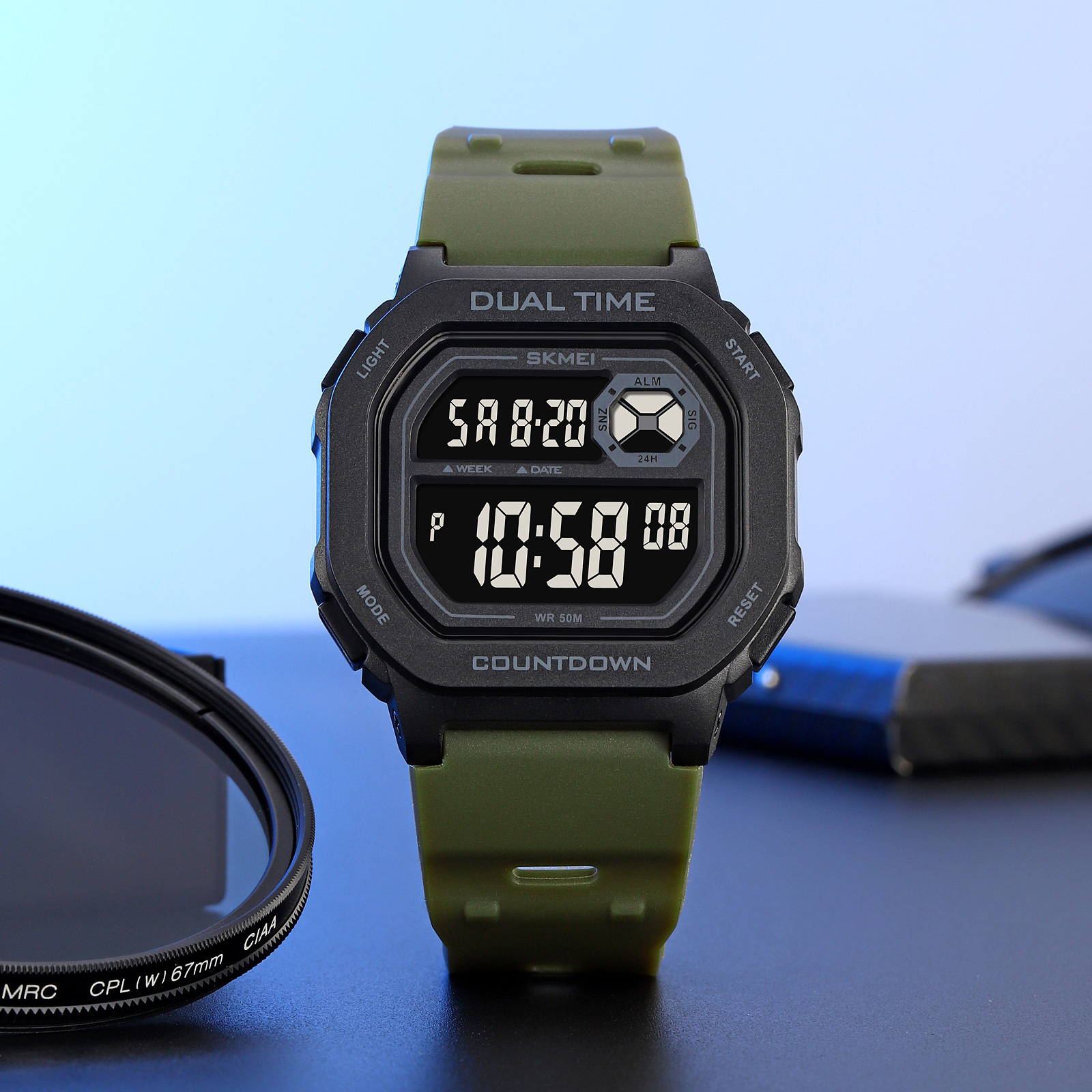 Skmei 2543 Dual Time Electronic Relojes Relogio Masculino