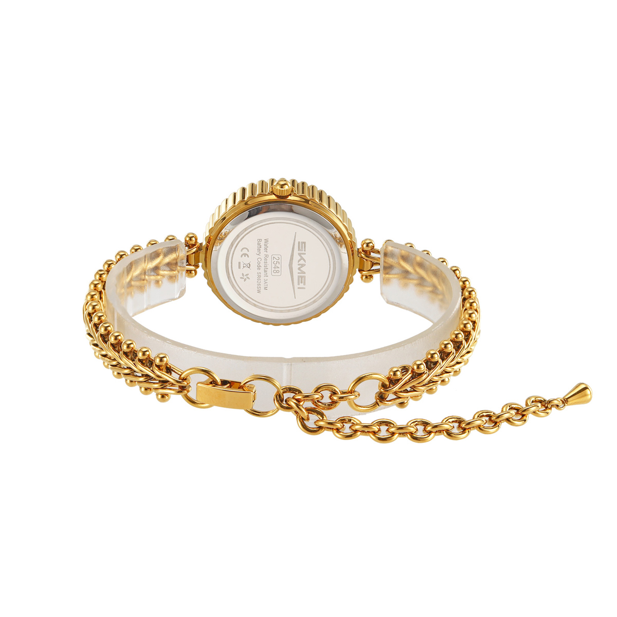 Skmei 2548 Elegant Stylish Fashion Lady Small Size Copper Strap Alloy Case Watches