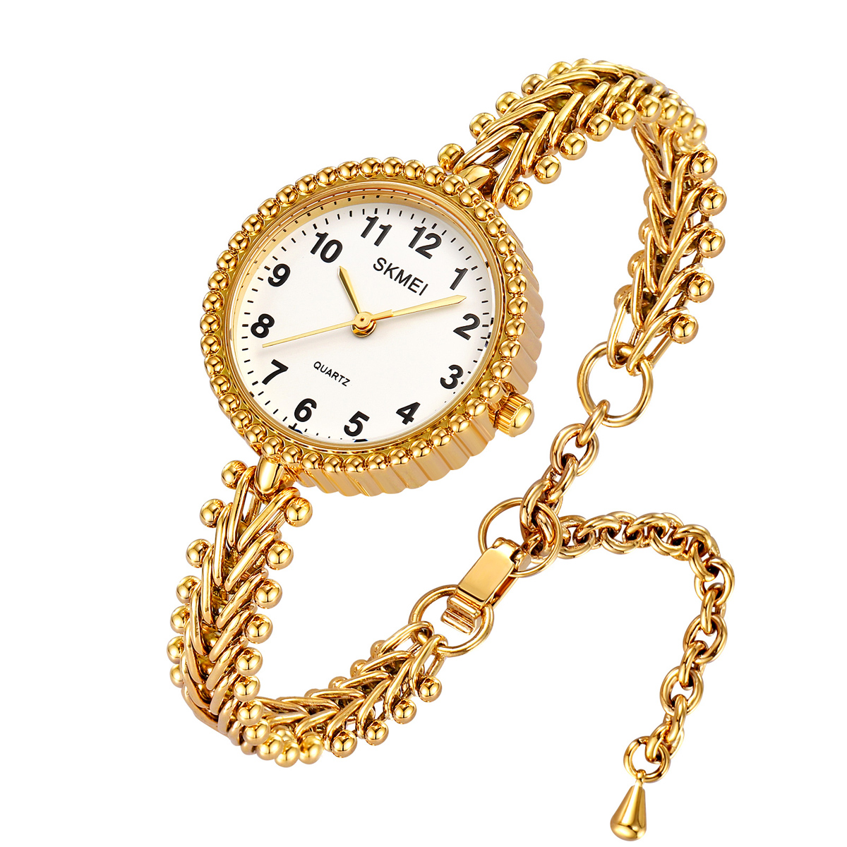 Skmei 2548 Elegant Stylish Fashion Lady Small Size Copper Strap Alloy Case Watches