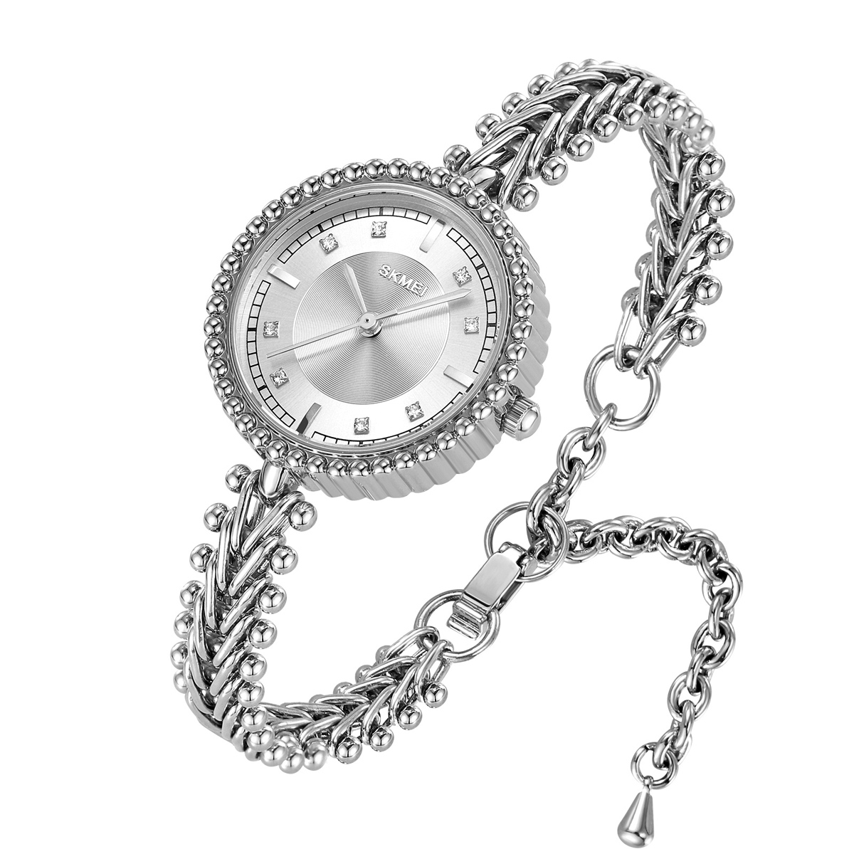 Skmei 2548 Elegant Stylish Fashion Lady Small Size Copper Strap Alloy Case Watches