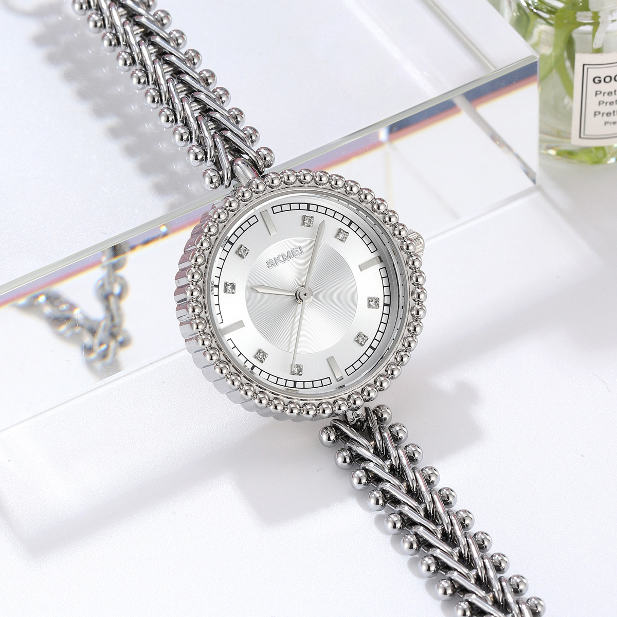 Skmei 2548 Elegant Stylish Fashion Lady Small Size Copper Strap Alloy Case Watches