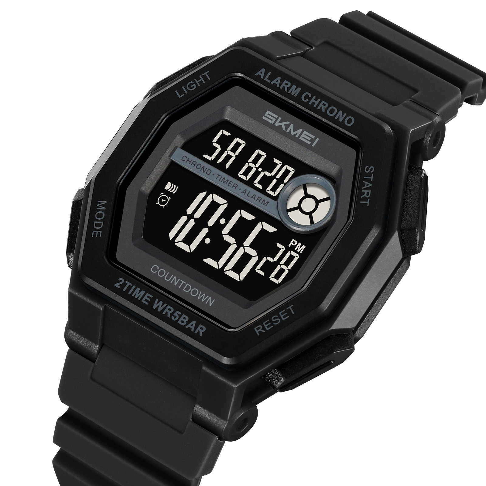 SKMEI 2552 Stylish OEM Man Digital Watch Water Proof Calender Concise Sports Watch Manufacturer