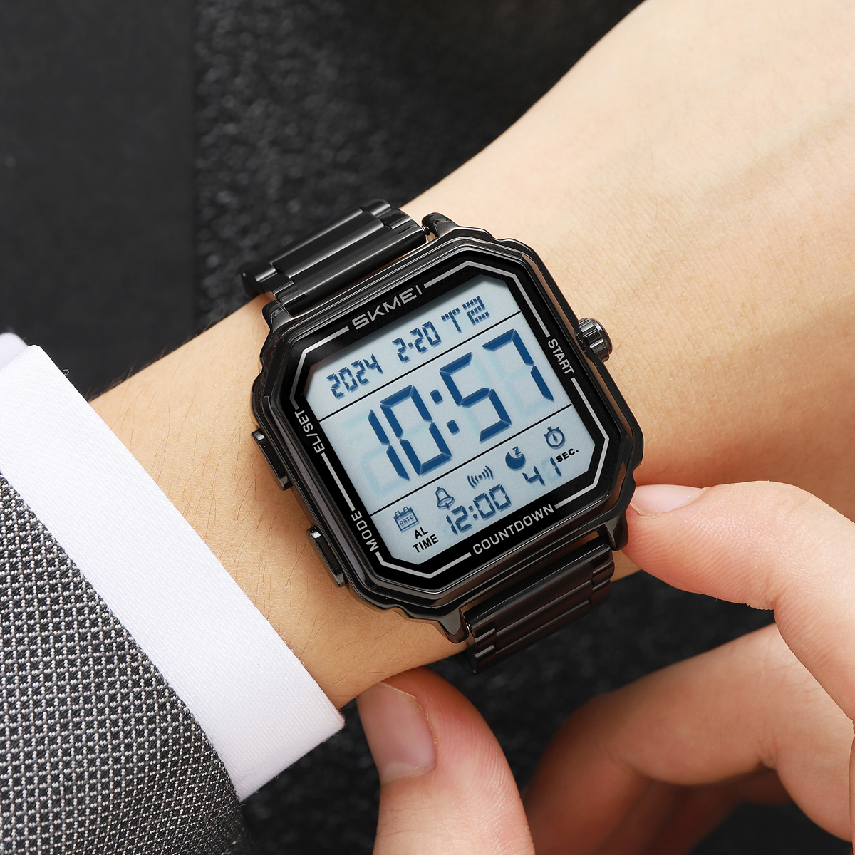 SKMEI 2559 Fashion Simple Sport Watch Men Watches Waterproof Digital Watch