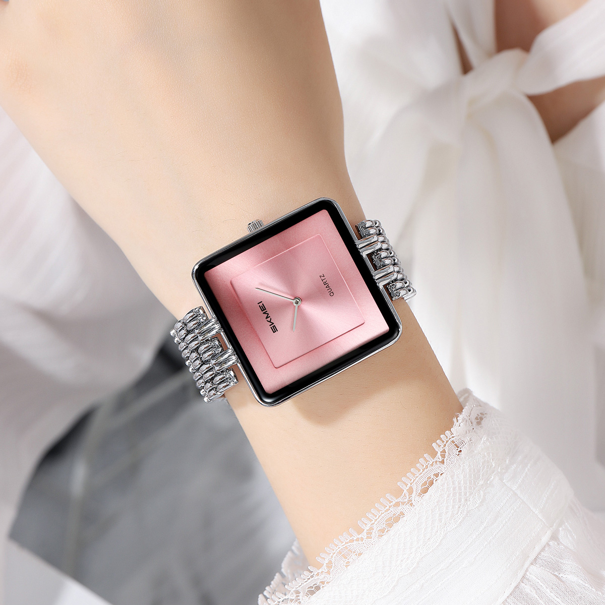 SKMEI 2562 Square Watch for Men And Women Quartz Watch