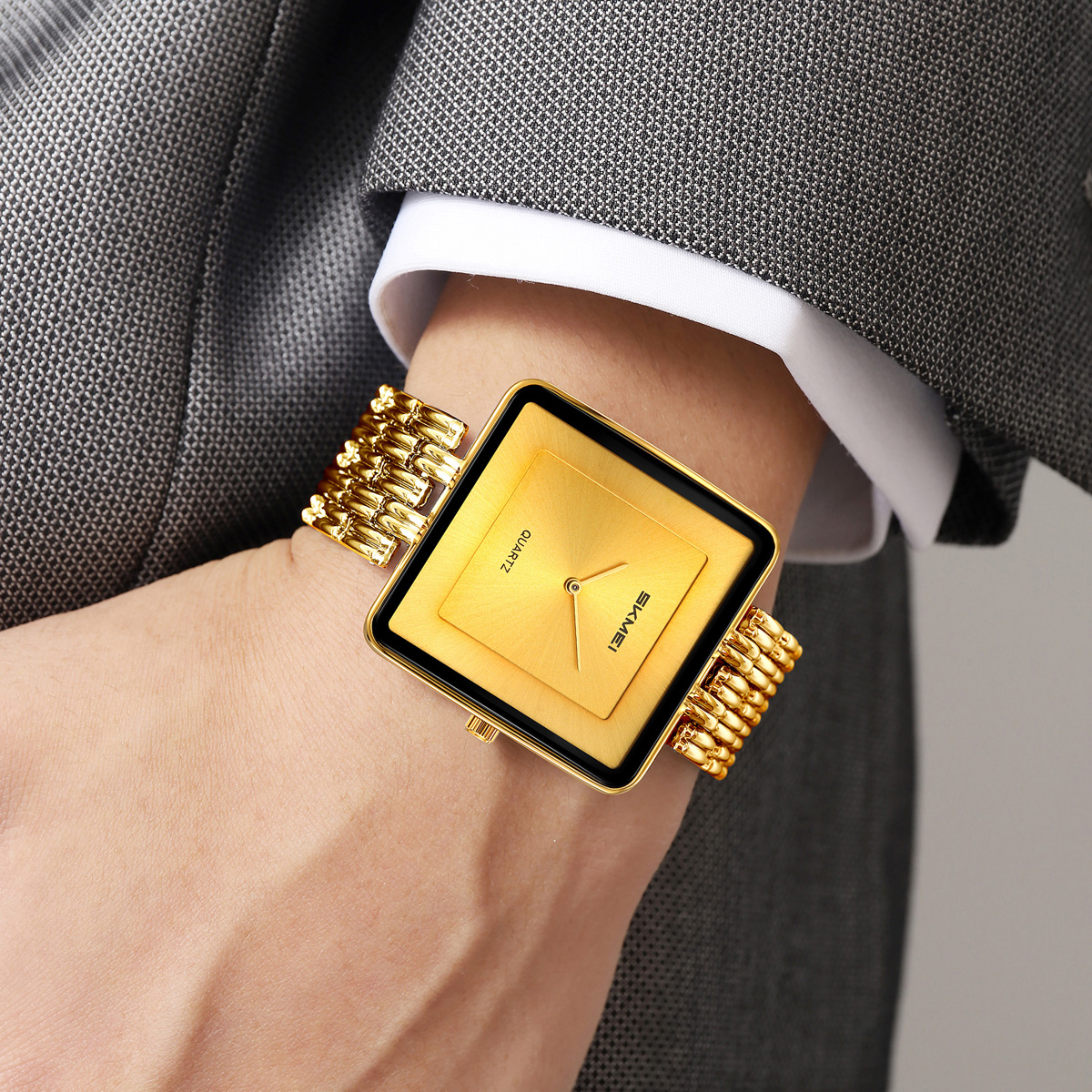 SKMEI 2562 Square Watch for Men And Women Quartz Watch