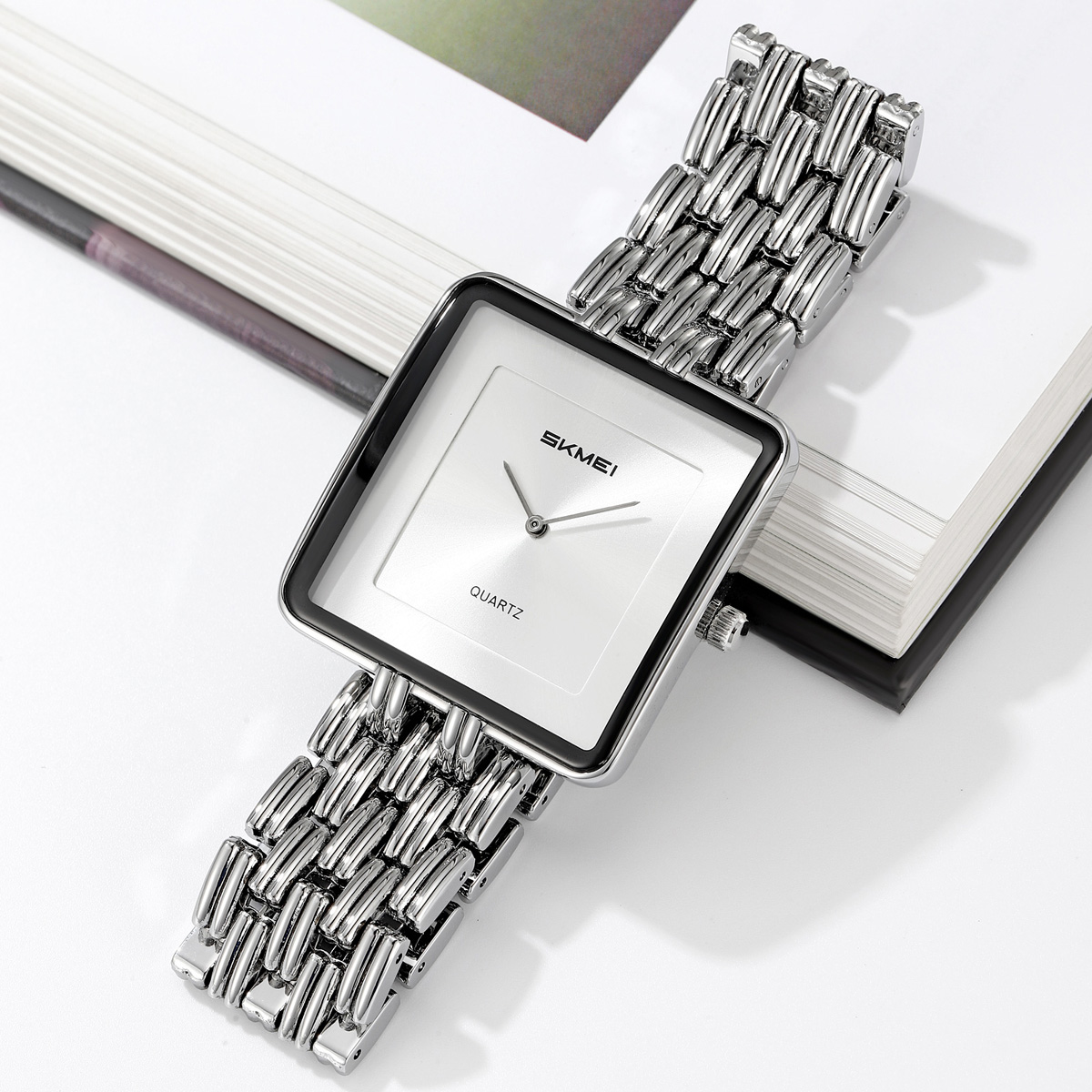 SKMEI 2562 Square Watch for Men And Women Quartz Watch